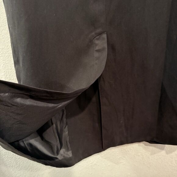 Grey Lab Longline Black Oversized Blazer Size Small Open Front Midi Coat Jacket - Picture 7 of 10